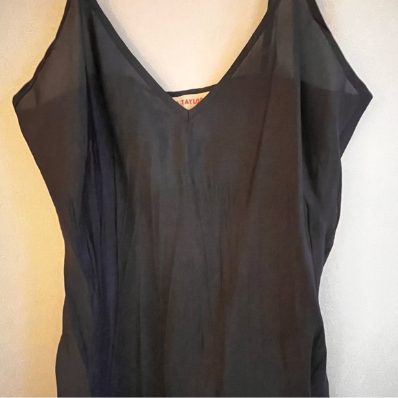 REBECCCA TAYLOR GREY BLOUSE WITH WHITE POLKA DOTS - Picture 8 of 15